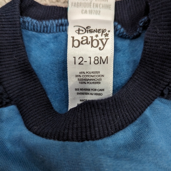 2/$20. Disney Baby sweater. Mickey's outdoor adventure. Cozy sweater. EUC - Picture 3 of 3